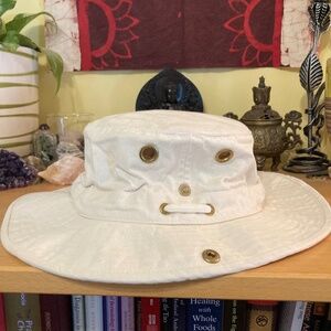 Vintage Tilley Endurables 100% Cotton Canvas Hat 7 1/2 Fishing Hiking Safari EUC